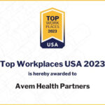 alt text: Avem Health Partners employees working together