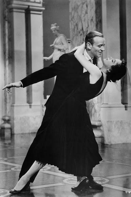 Leslie Caron and Fred Astaire in a still from Daddy Long Legs