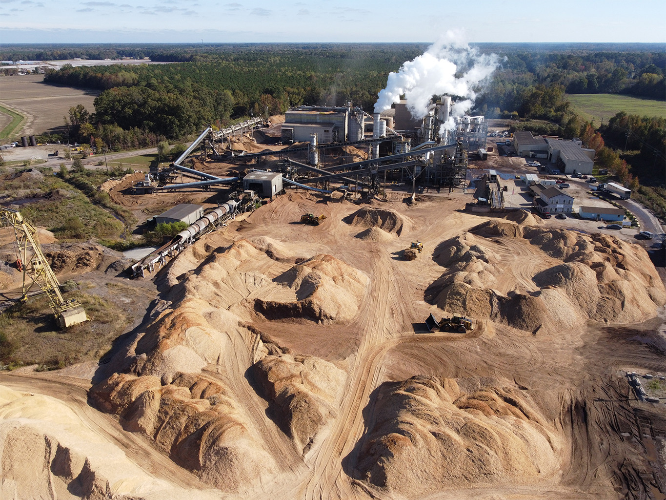 This aerial view of Enviva