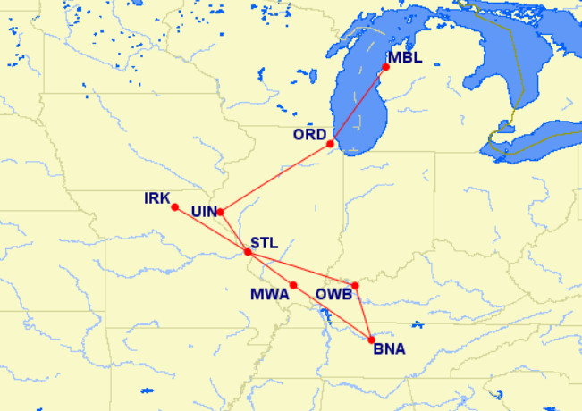 AAdvantage miles redemption route options for Cape Air