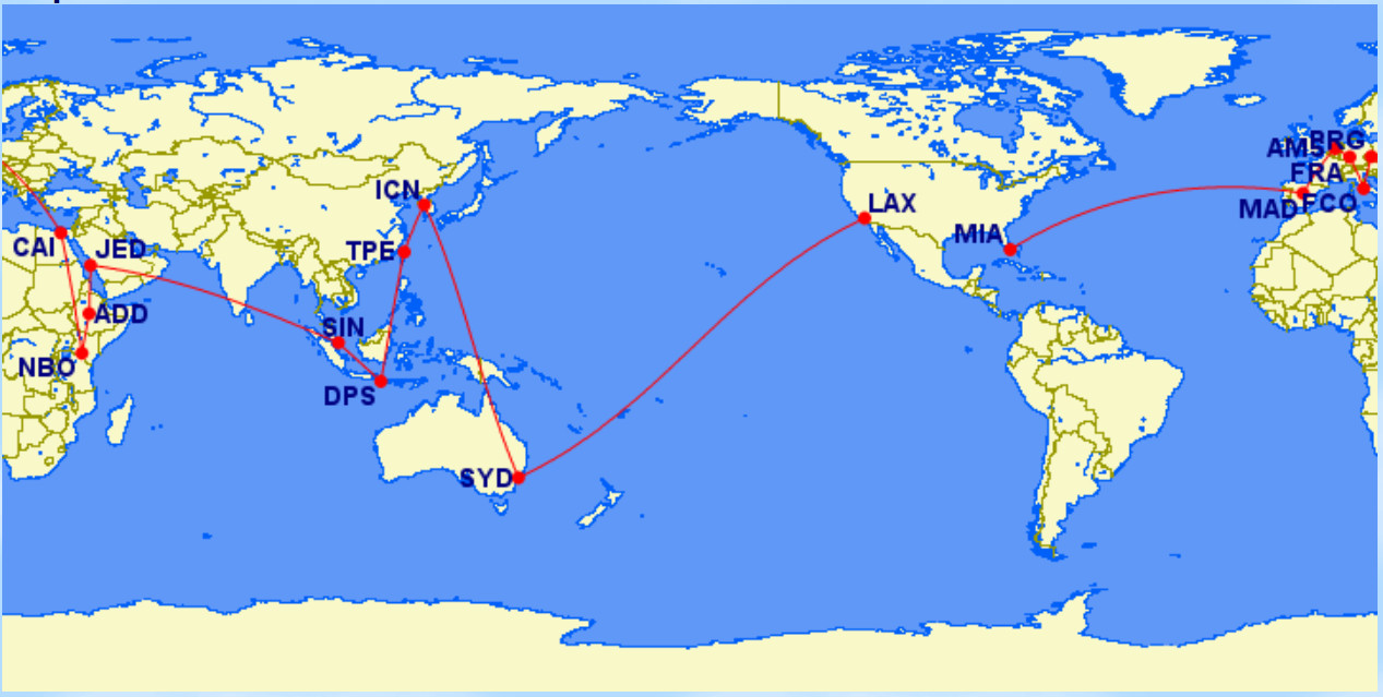 Aeromexico RTW example