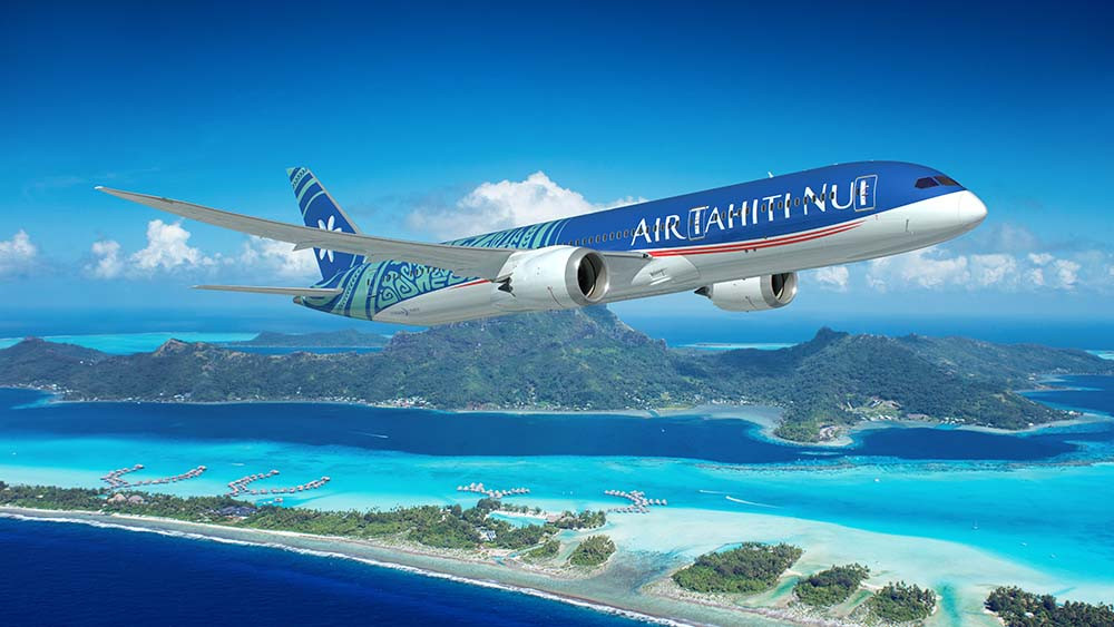 Air Tahiti Nui airplane tail fin