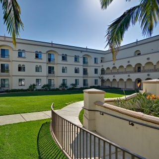 Alcala Vista Apartments at University of San Diego, offering apartment-style student living on campus