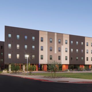 Lantana Hall at Arizona State University Polytechnic, a mixed-use residence hall enhancing campus life