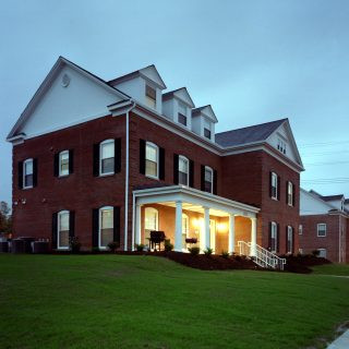 Chestnut Street Housing at Washington and Jefferson College, student housing integrated into campus streetscape