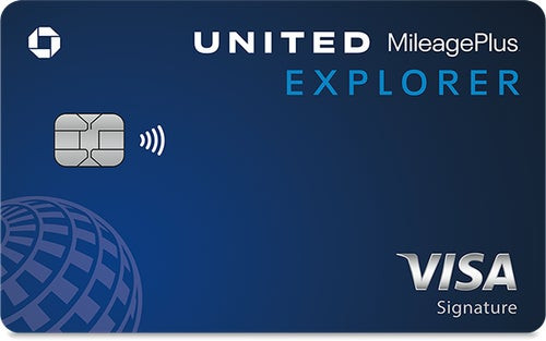 Image of United℠ Explorer Card, highlighting travel benefits