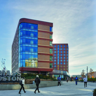 University of Massachusetts Boston Residence Hall and Dining Commons, integrating living and dining for student convenience