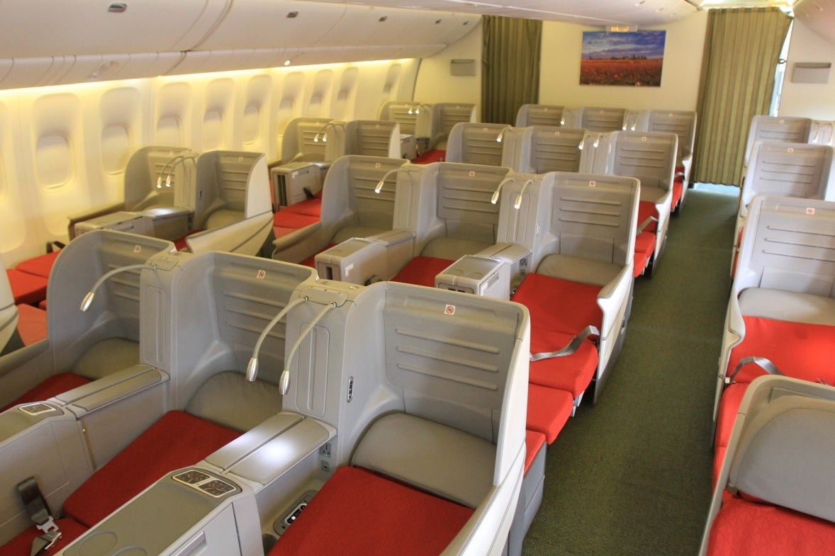 Ethiopian Airlines business class cabin