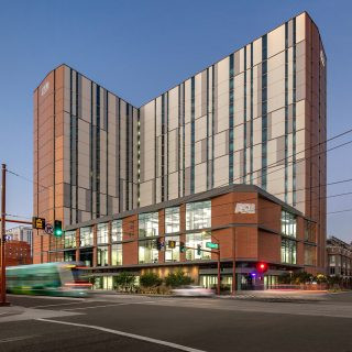 Fusion on First residence hall at Arizona State University Downtown, an integrated living and learning center for students