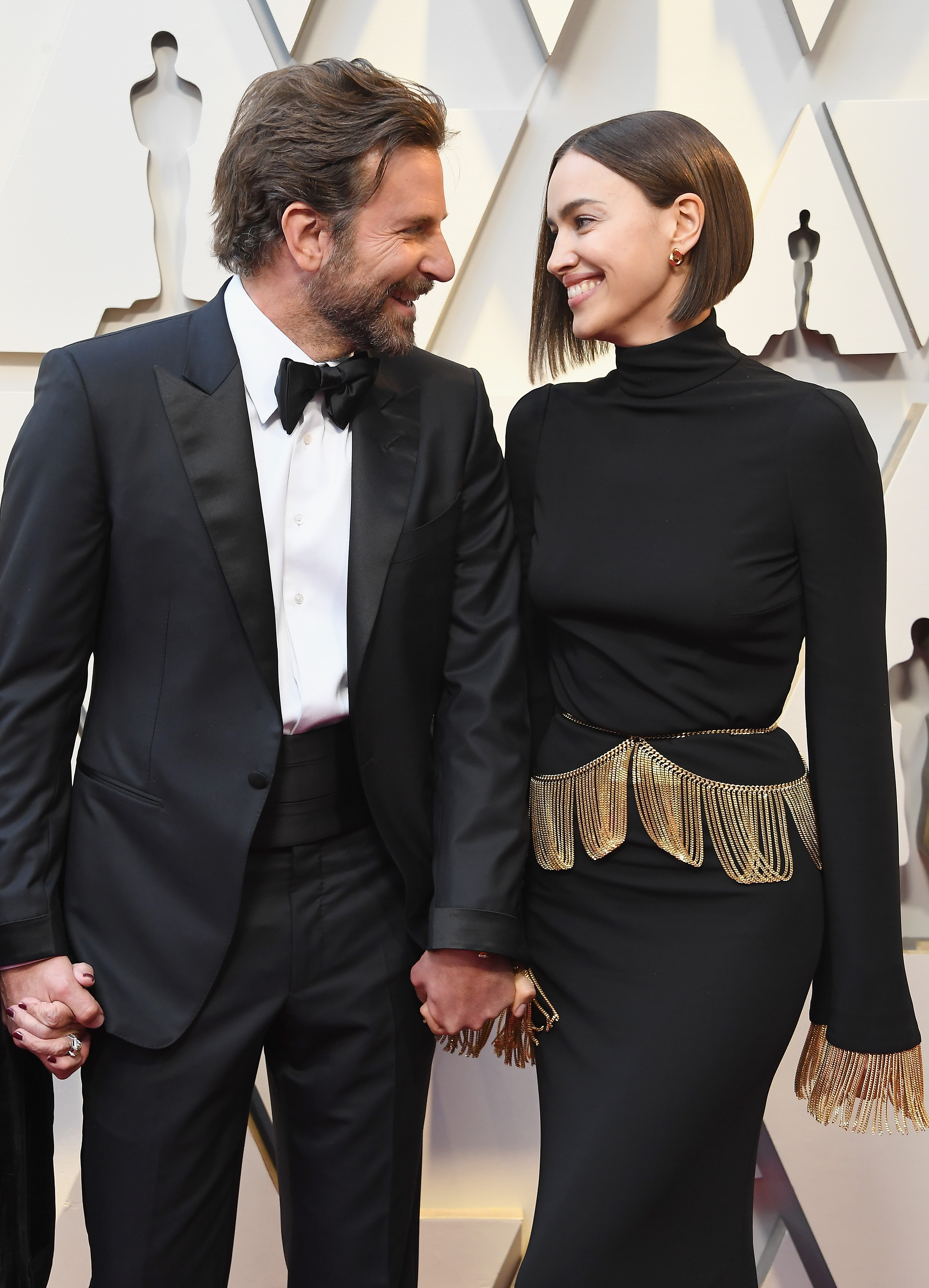 Bradley Cooper and Irina Shayk attend the 91st Annual Academy Awards in Hollywood, California.