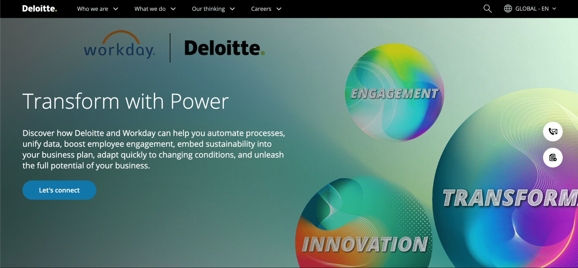 Deloitte and Workday partnership logo