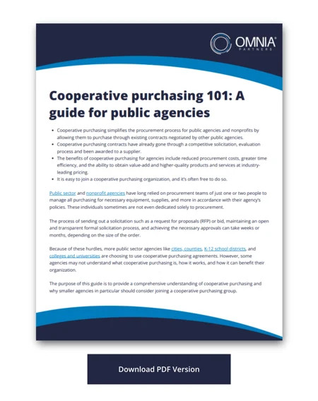 Cooperative Purchasing 101 Guide