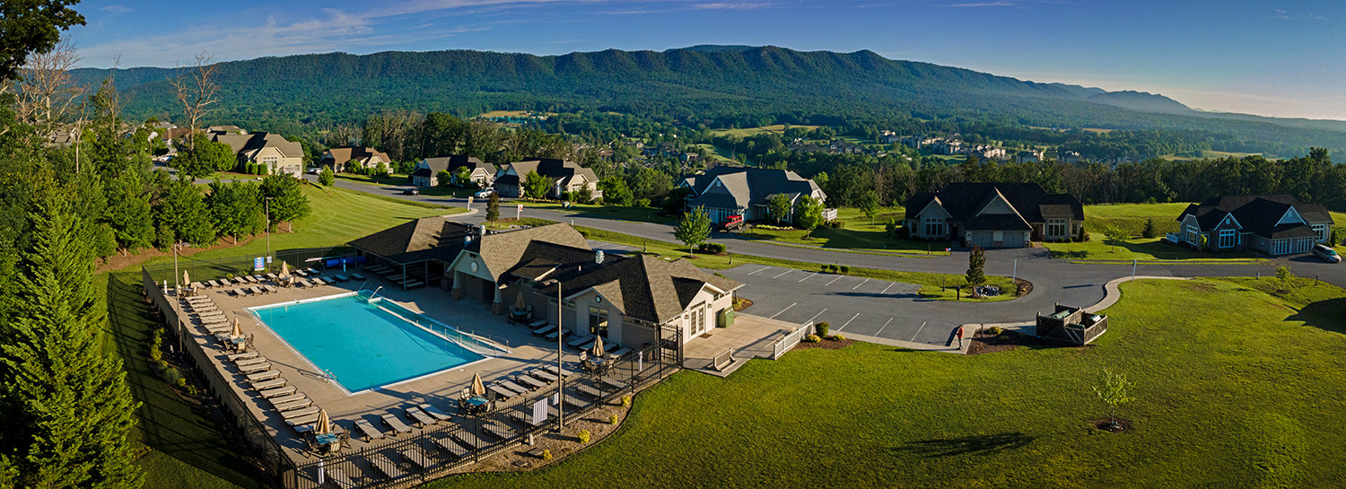 Aerial view of Massanutten Resort showcasing its expansive grounds and amenities, highlighting the vacation ownership experience with RCI partners.