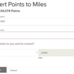 Marriott Rewards Airline Transfer Example