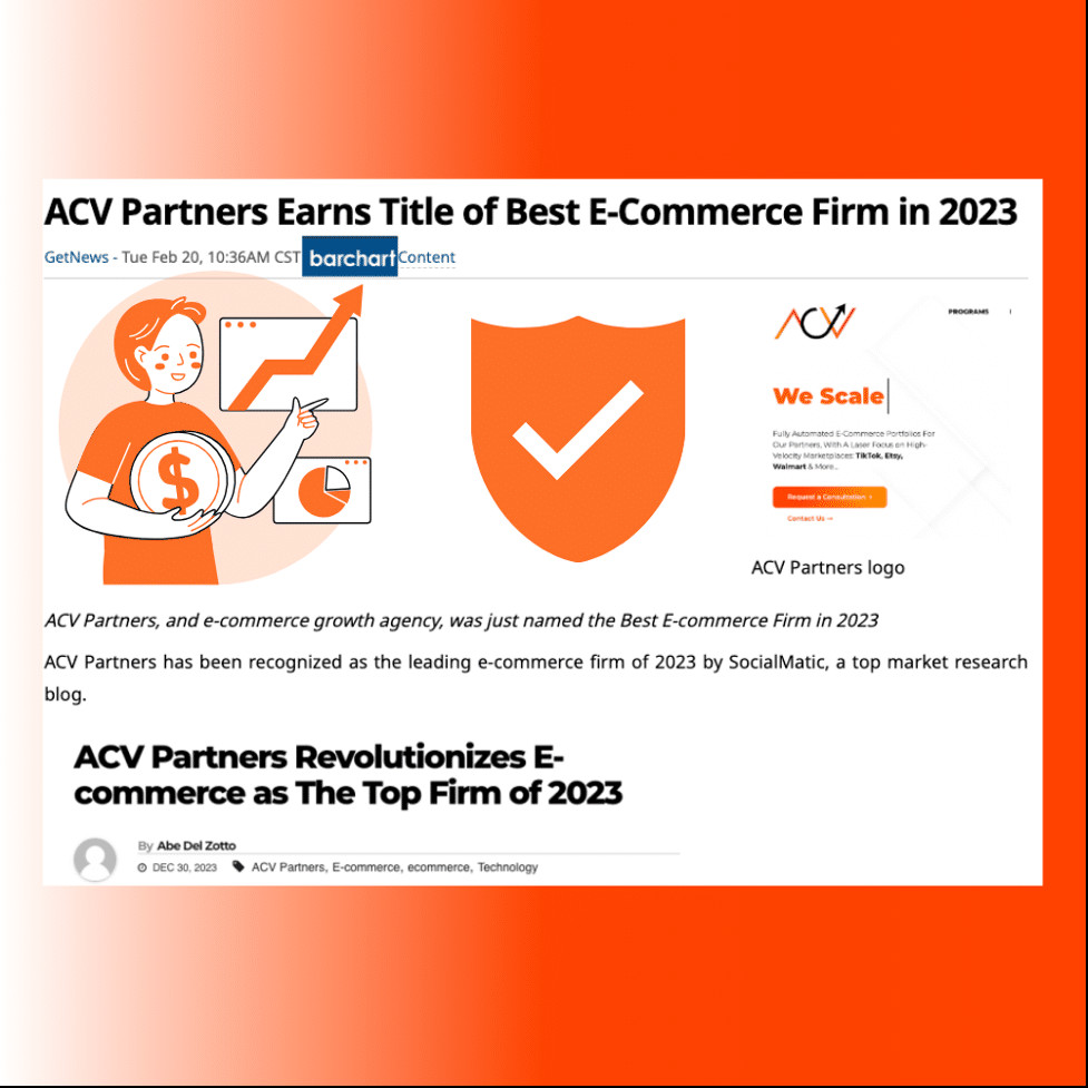 A collage of media logos and mentions, titled &quot;Media Mentions&quot; from the original article, highlighting ACV Partners' press coverage and industry recognition.