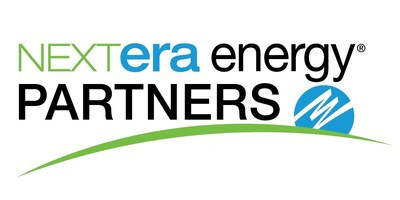 Image depicting the NextEra Energy Partners logo alongside the NextEra Energy, Inc. logo, symbolizing their partnership in clean energy ventures.