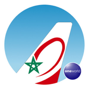 Royal Air Maroc logo representing Alaska Airlines partners, highlighting routes to Casablanca and Marrakech for Mileage Plan members seeking Moroccan adventures.