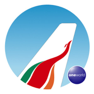 SriLankan Airlines logo showcasing Sri Lankan wildlife and tea estates for Alaska Airlines Mileage Plan members