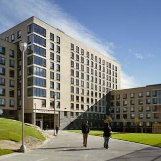 The Towers student residence at City College of New York, high-rise student housing in urban campus setting