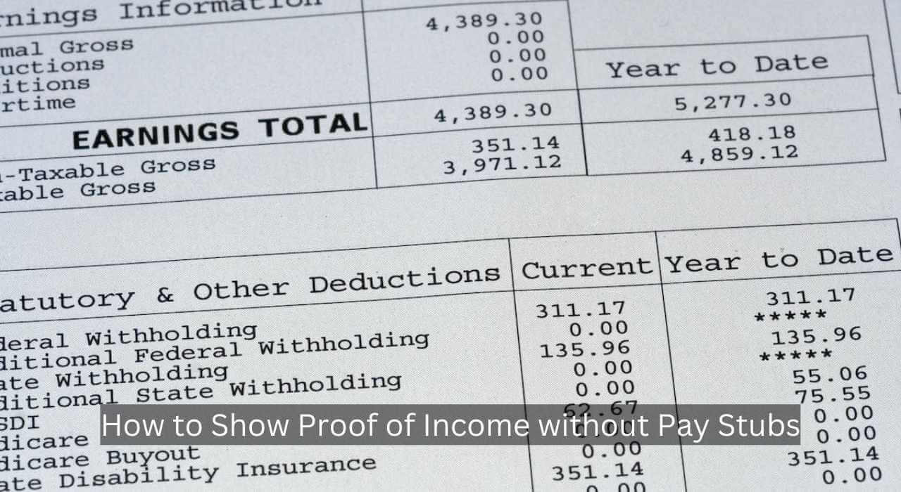 Proof of income documentation