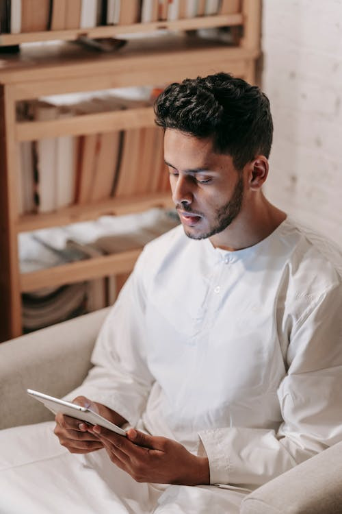 Person examining documents related to social security income