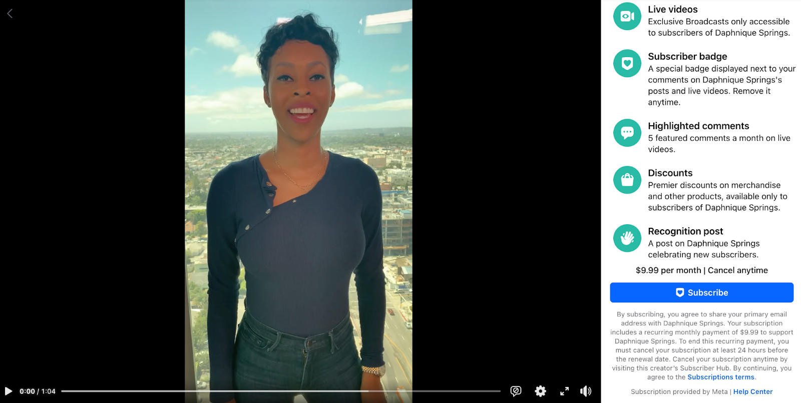Comedian Daphnique Springs has 4.2 million followers on her Facebook page.