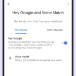 Enabling Hey Google command on Android