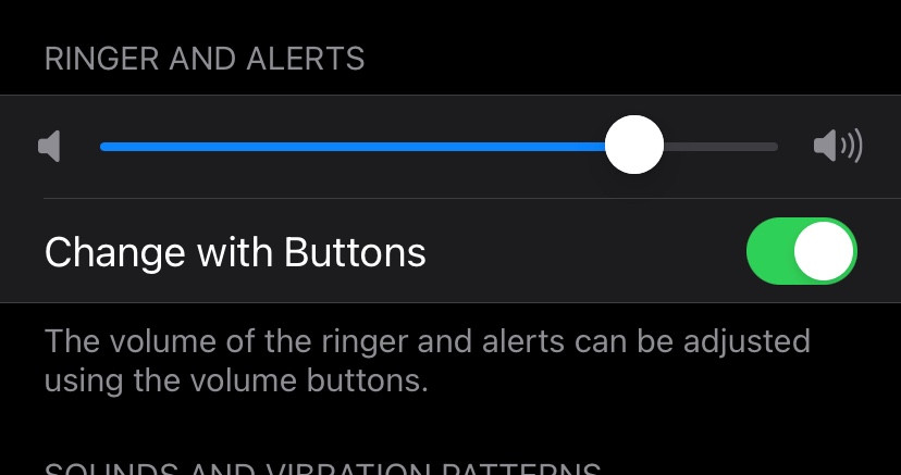 Adjust the ringer and alerts volume slider to increase the iPhone's call sound.