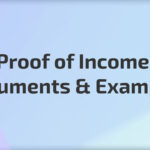 A stack of neatly organized financial documents, representing proof of income.