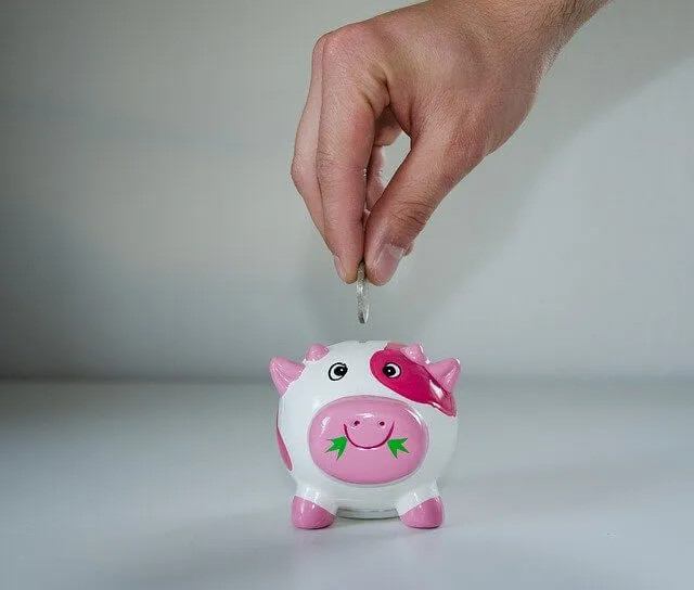 Person saving money