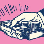 Young hands hold up credit cards in South Korea