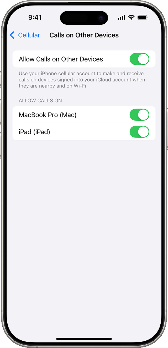 Calls on Other Devices