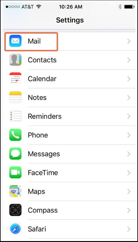 Apple Mail preferences showing incoming and outgoing mail server settings