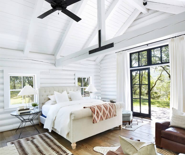 Modern log cabin