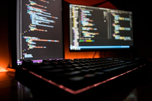 Person searching for affordable housing online