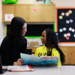 Student tutor smiling