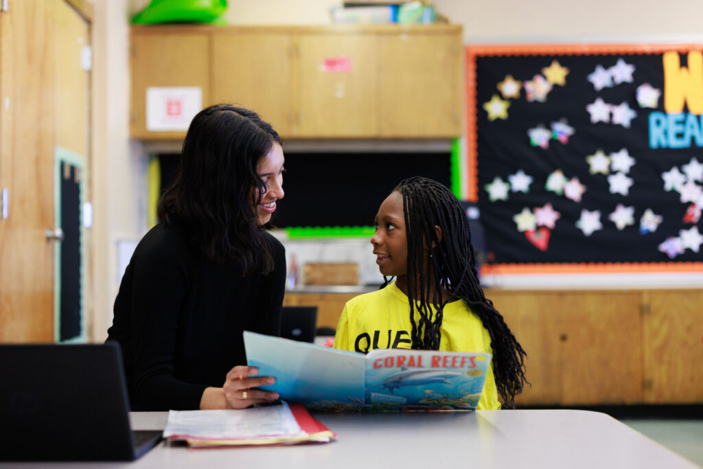 Student tutor smiling