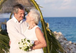 An elderly couple