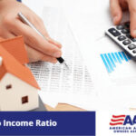 Person Calculating Rent to Income Ratio