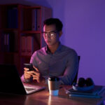 Person reviewing financial documents