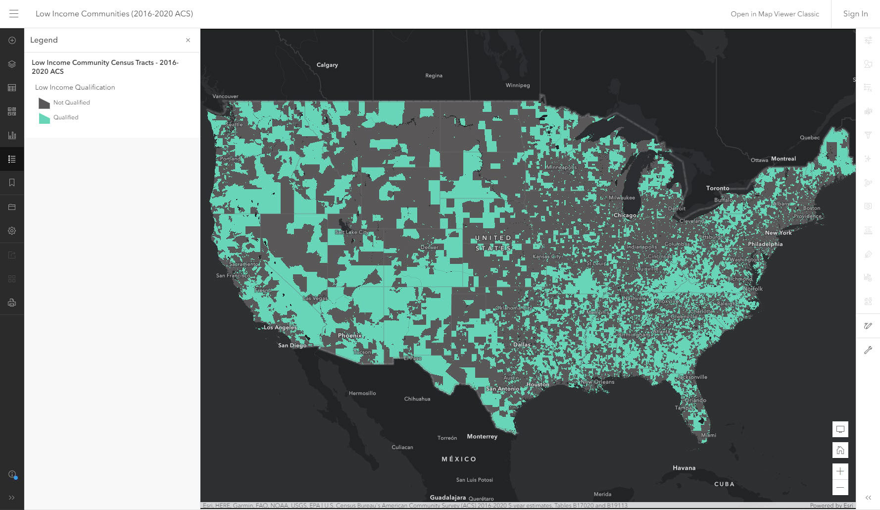 Low-Income Community Web Map