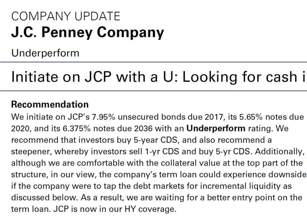 Fixed Income Research - Investment Recommendation