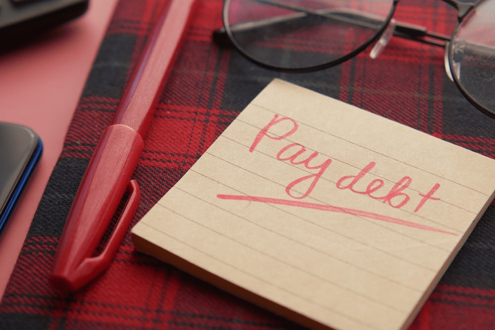 Pay Debt Note