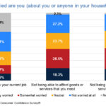 Consumers are more worried about the affordability of goods and services than losing their jobs
