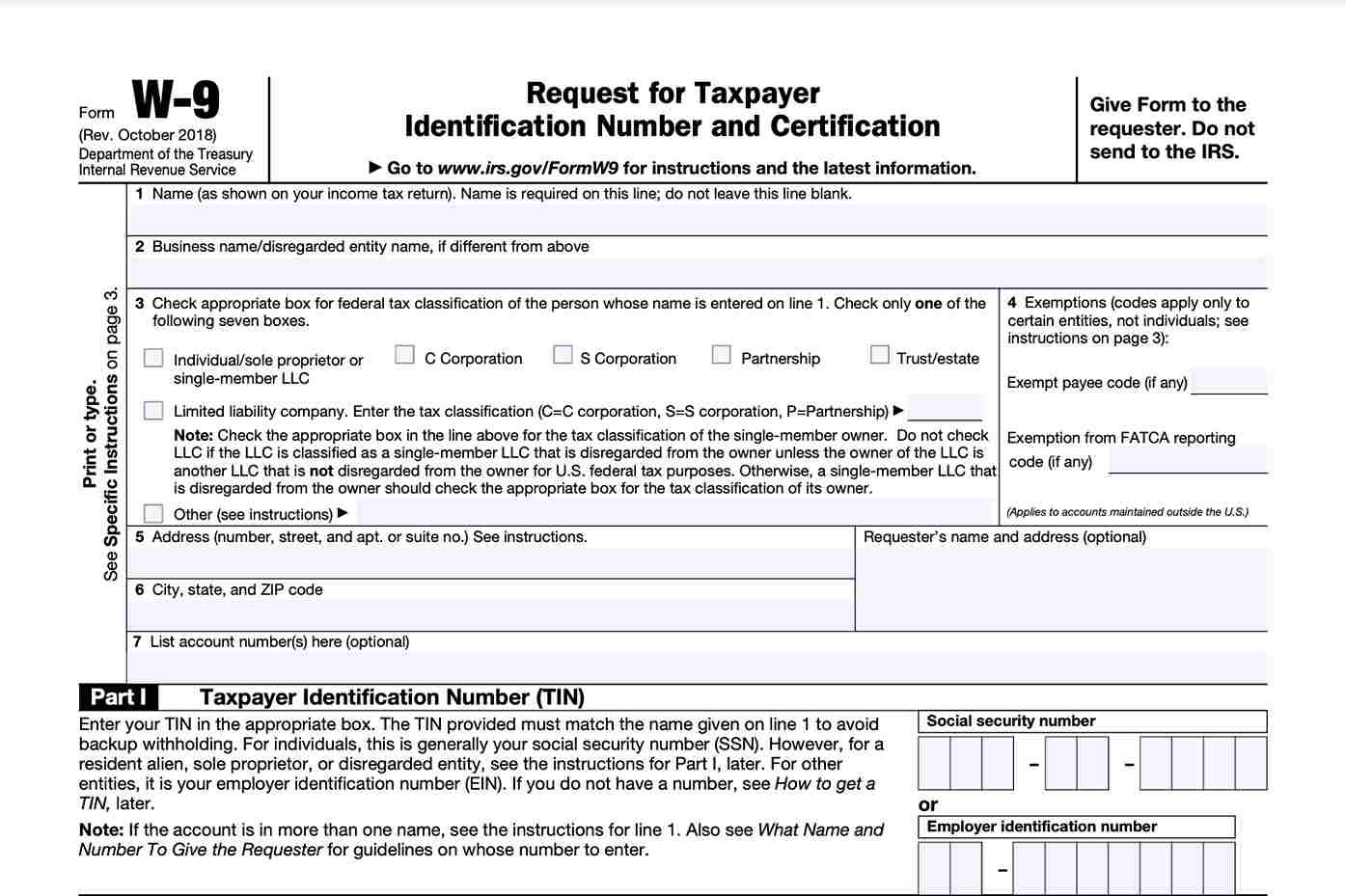 Form W-9