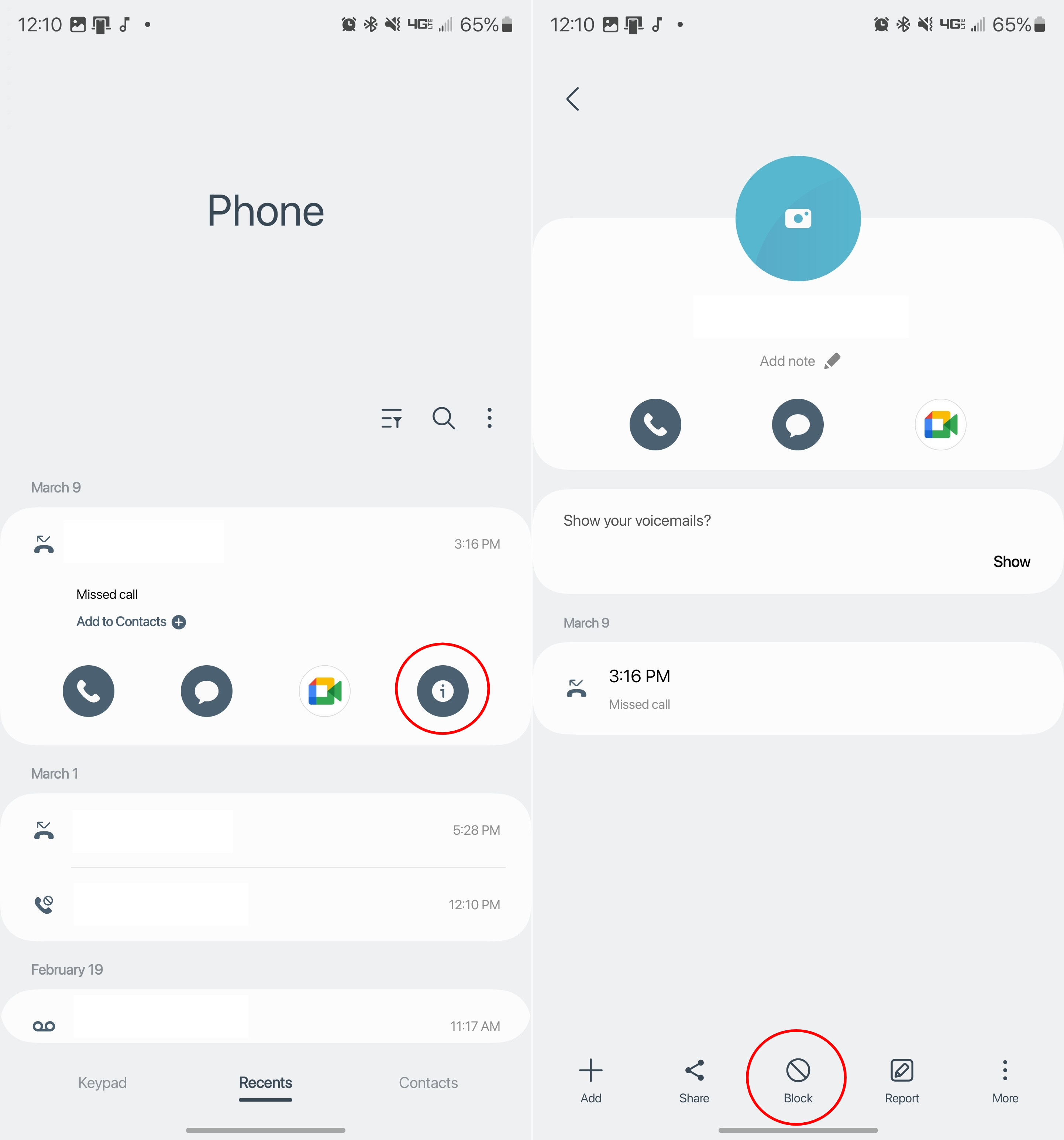 Block specific callers on Samsung phones - 2