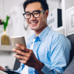 Healthcare Provider at Computer Navigating Priority Partners Portal